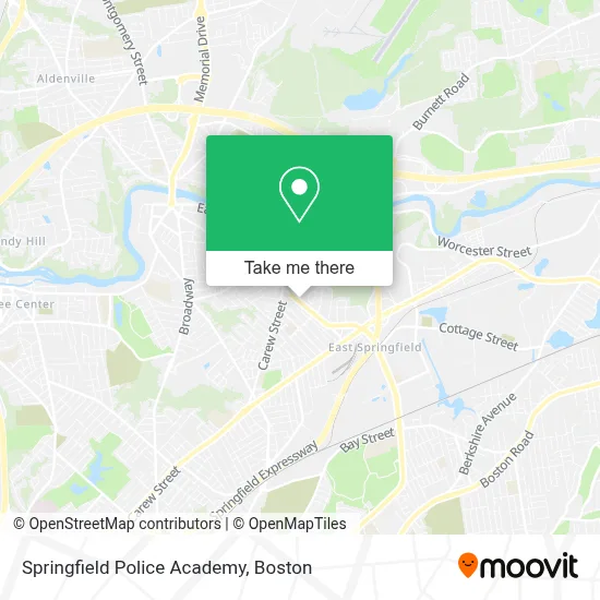 Springfield Police Academy map
