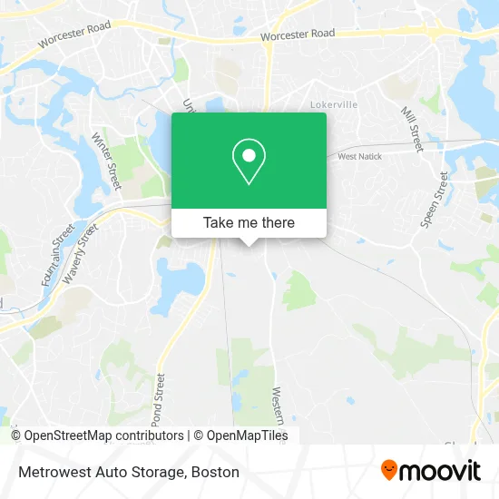 Metrowest Auto Storage map