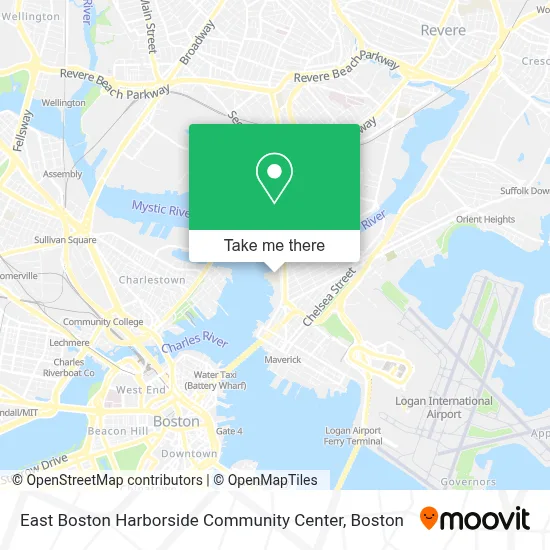 East Boston Harborside Community Center map