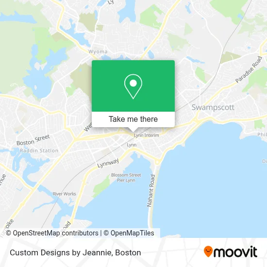 Custom Designs by Jeannie map