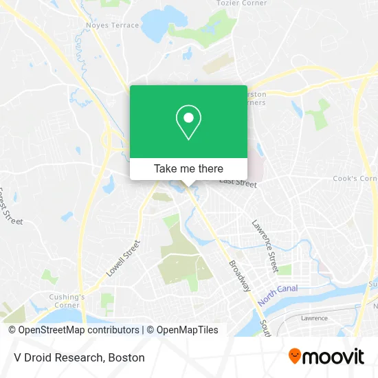 V Droid Research map
