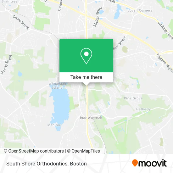 South Shore Orthodontics map