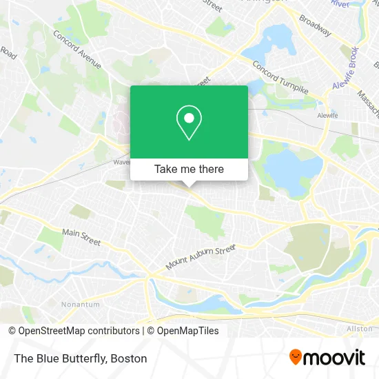 The Blue Butterfly map
