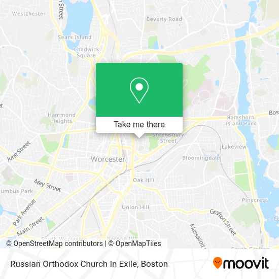 Russian Orthodox Church In Exile map