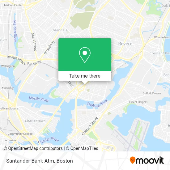 Santander Bank Atm map