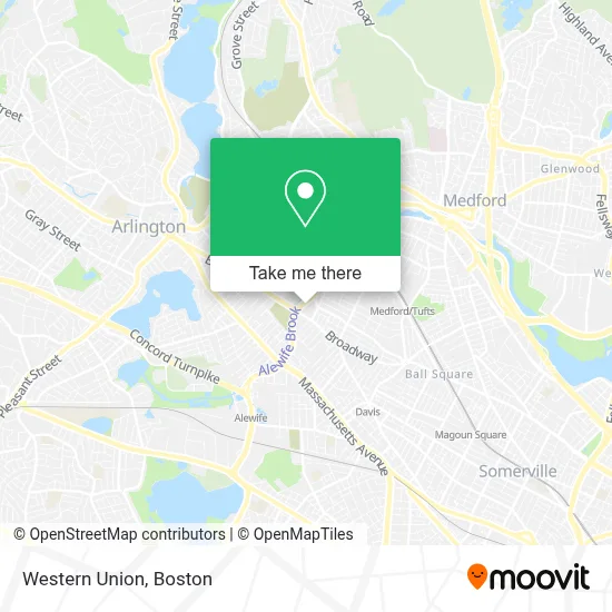 Western Union map
