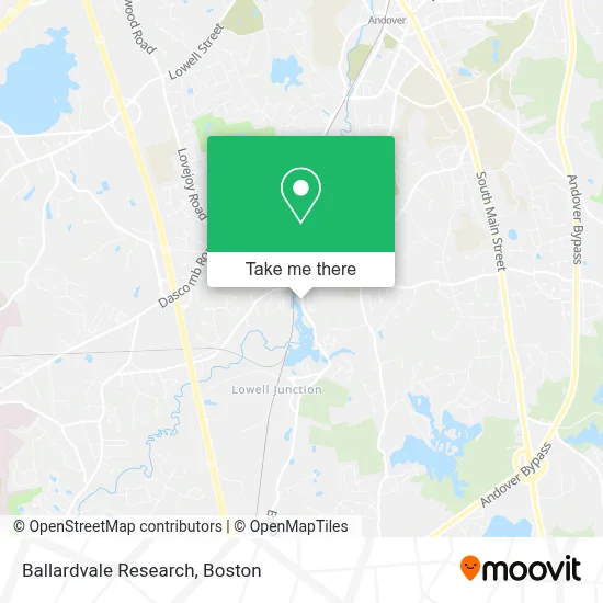 Ballardvale Research map