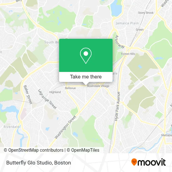Butterfly Glo Studio map