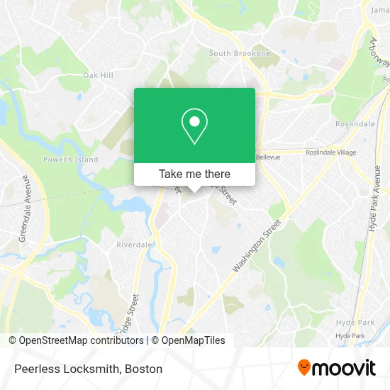 Peerless Locksmith map