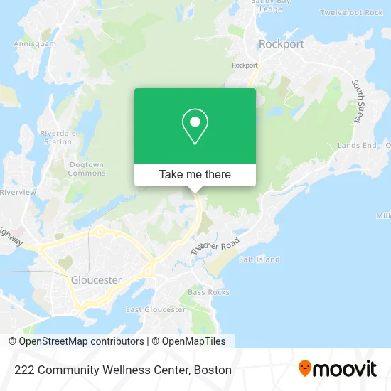 222 Community Wellness Center map