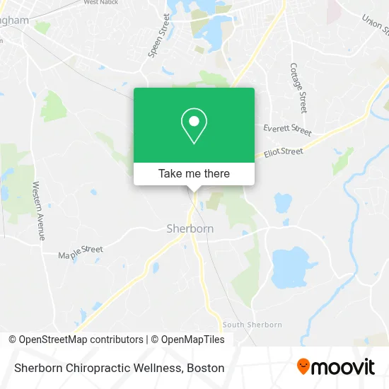 Sherborn Chiropractic Wellness map