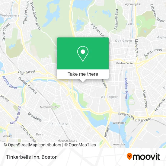 Tinkerbells Inn map