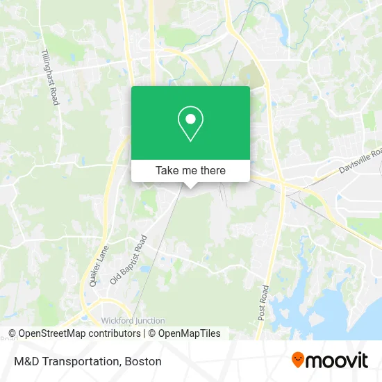 M&D Transportation map