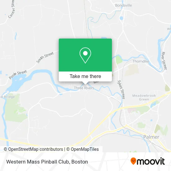 Western Mass Pinball Club map