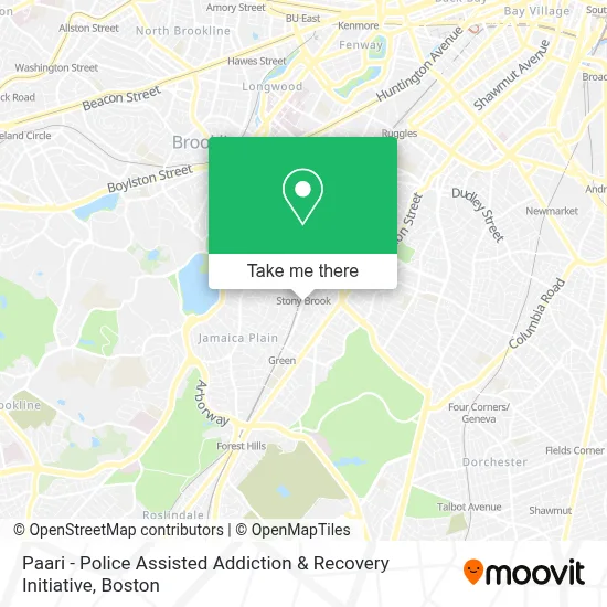 Paari - Police Assisted Addiction & Recovery Initiative map