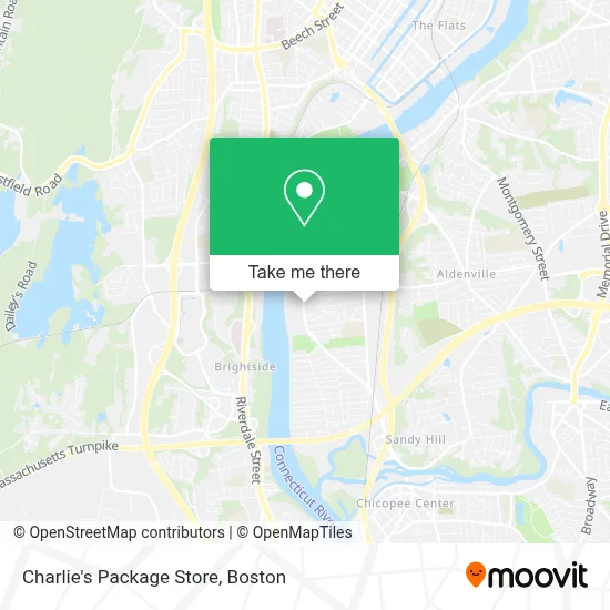 Charlie's Package Store map
