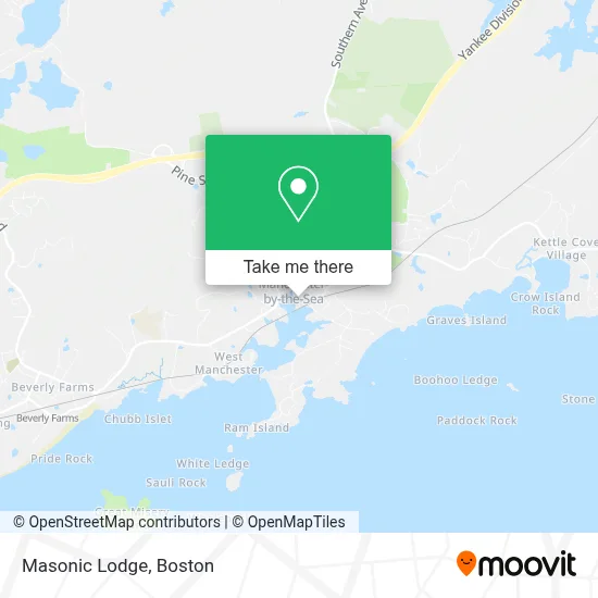 Masonic Lodge map