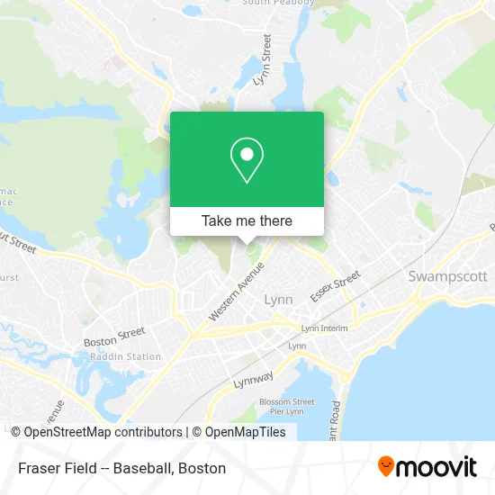 Fraser Field -- Baseball map