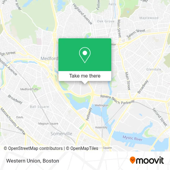 Western Union map