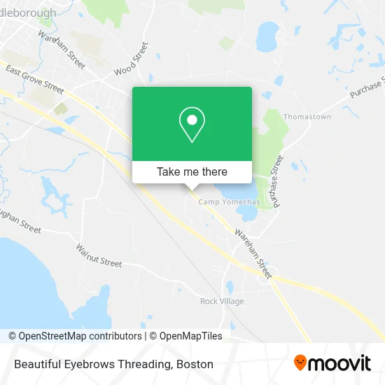 Beautiful Eyebrows Threading map