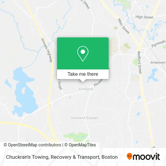Chuckran's Towing, Recovery & Transport map