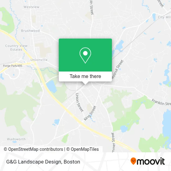 G&G Landscape Design map