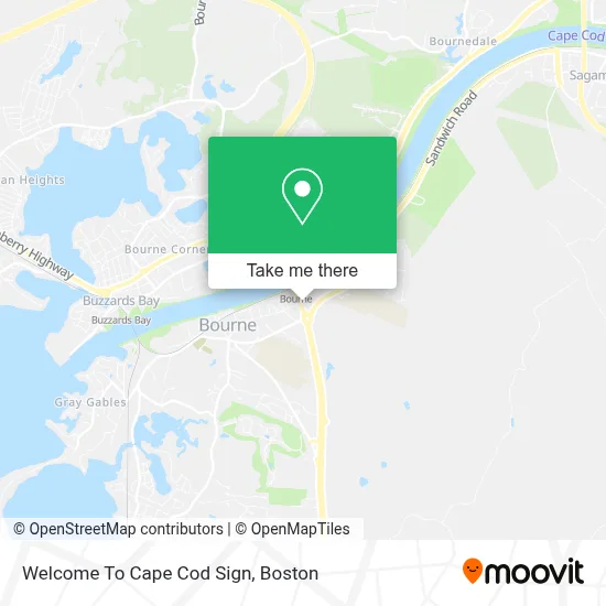 Welcome To Cape Cod Sign map