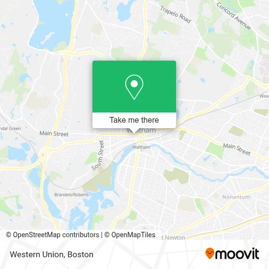 Western Union map