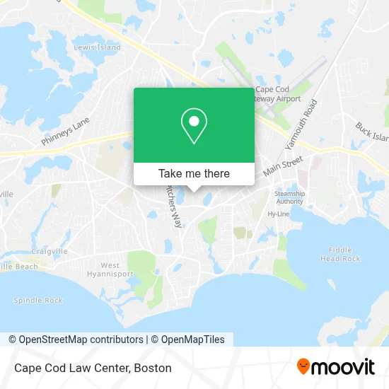 Cape Cod Law Center map