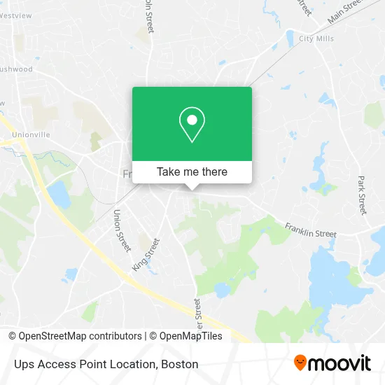 Ups Access Point Location map