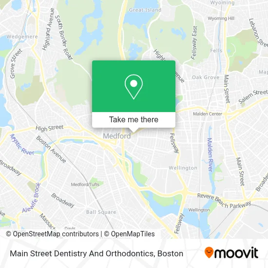 Main Street Dentistry And Orthodontics map