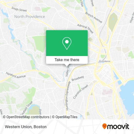 Western Union map