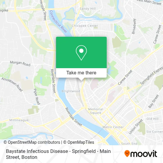 Baystate Infectious Disease - Springfield - Main Street map