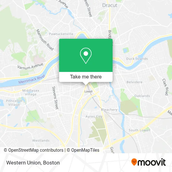 Western Union map