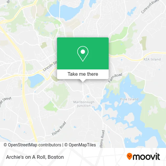 Archie's on A Roll map