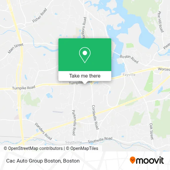 Cac Auto Group Boston map