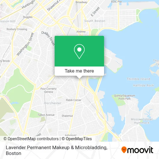 Lavender Permanent Makeup & Microbladding map