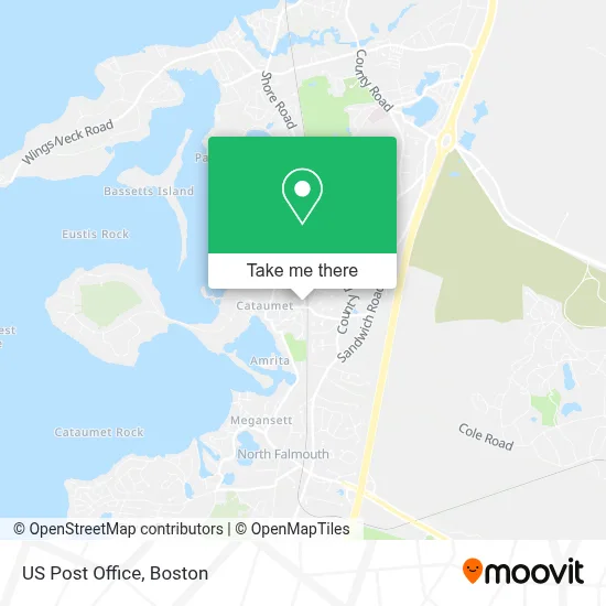 Us Post Office map
