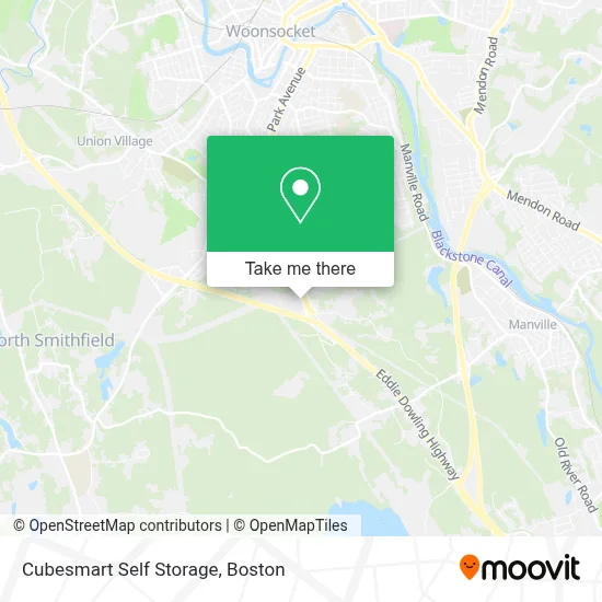 Cubesmart Self Storage map