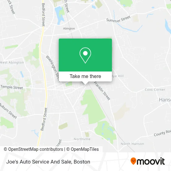 Joe's Auto Service And Sale map