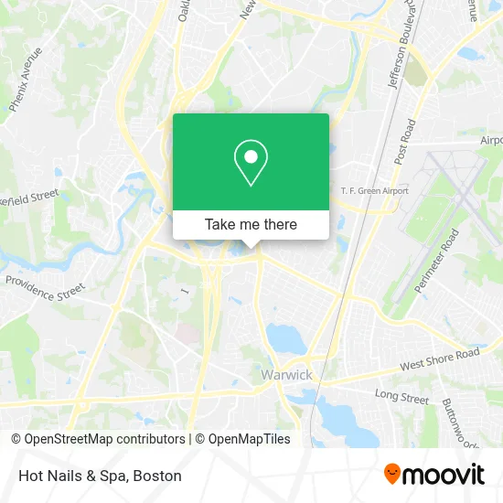Hot Nails & Spa map