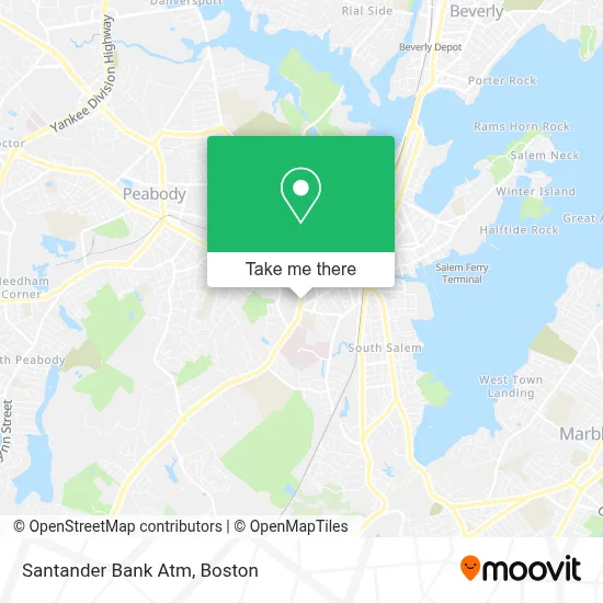 Santander Bank Atm map