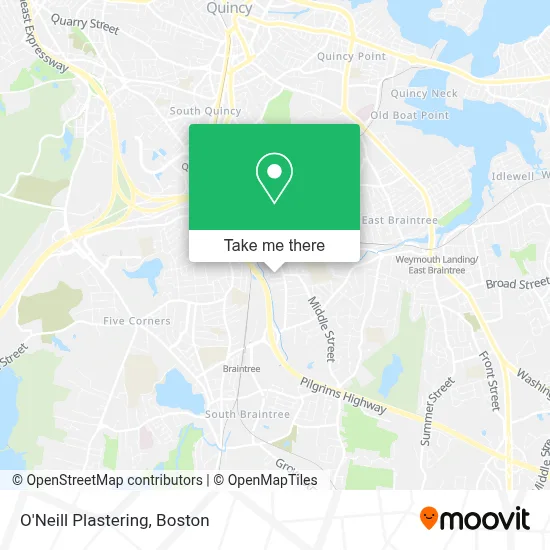 O'Neill Plastering map