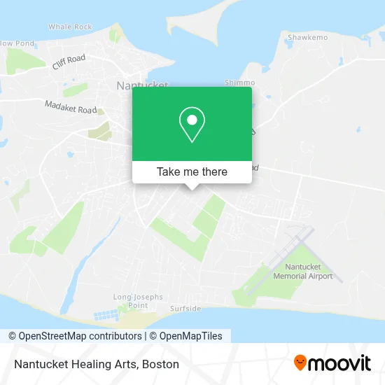 Nantucket Healing Arts map