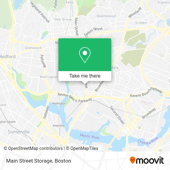 Main Street Storage map