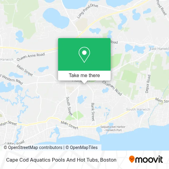 Cape Cod Aquatics Pools And Hot Tubs map