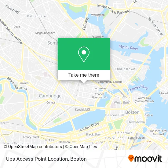 Ups Access Point Location map