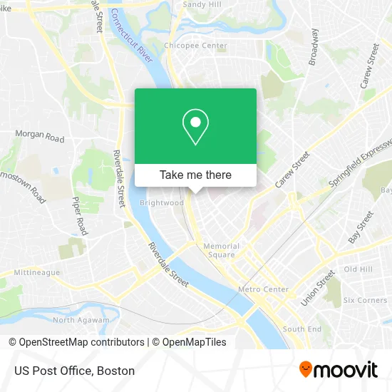 Us Post Office map