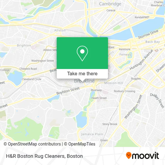 H&R Boston Rug Cleaners map