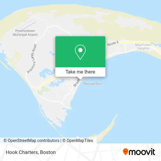 Hook Charters map